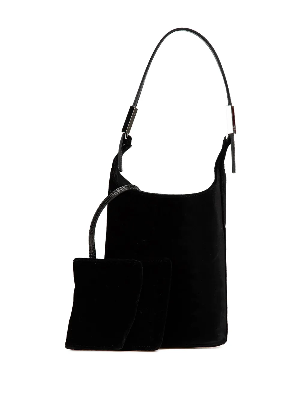 Gucci Pre-Owned Borsa a mano in velluto con finiture in pelle di vitello goffrata effetto lucertola 2000-2015 | Image 6