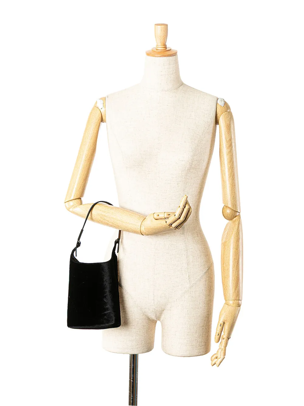 Gucci Pre-Owned Borsa a mano in velluto con finiture in pelle di vitello goffrata effetto lucertola 2000-2015 | Image 7