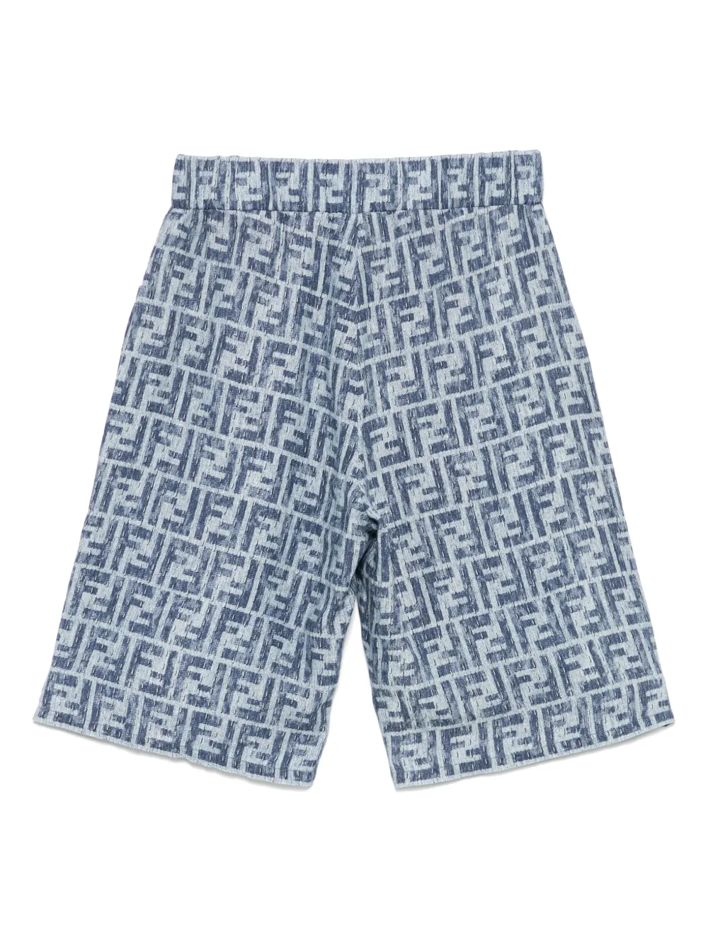 Fendi Kids Zwembroek met FF-print Blauw