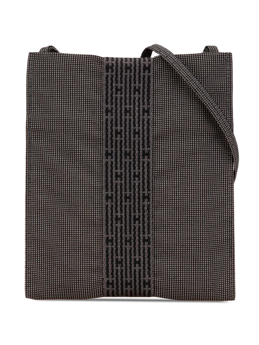 Hermès Pre-Owned 20th Century トワル エールライン ポシェット ショルダーバッグ - グレー Hermès Pre-Owned 20th Century トワル エールライン ポシェット ショルダーバッグ - グレー