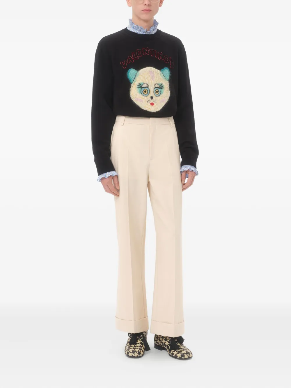 Valentino Garavani Chat de La Maison-patch sweater | Knitted Sweaters | Image 2