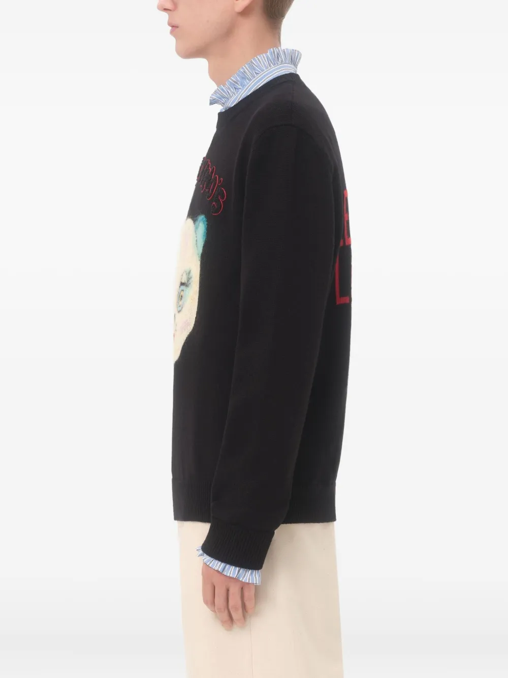 Valentino Garavani Chat De La Maison-patch Sweater | Black