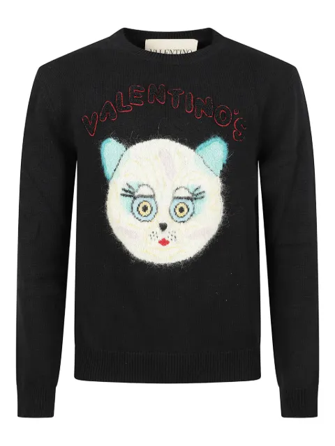 Valentino Garavani Chat de La Maison patch sweater