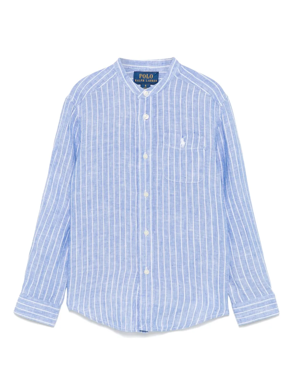 Image 1 of POLO RALPH LAUREN KIDS 스트라이프 리넨 셔츠