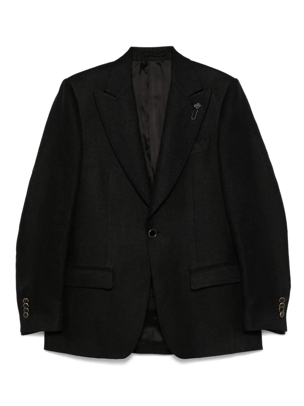 Lardini Sakko mit Anstecknadel | Schwarz | Image 1