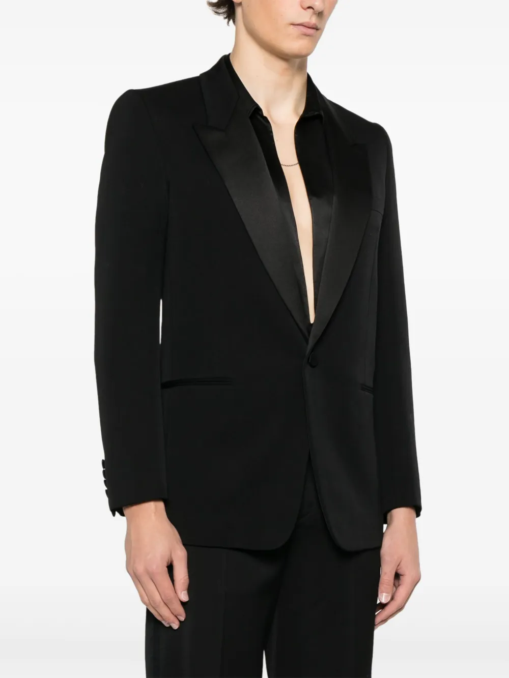 Saint Laurent Wollen blazer Zwart
