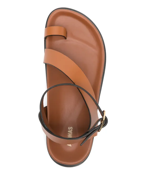 ALOHAS Myles leather thong sandals サンダル Myles Black Leather Sandals | ALOHAS