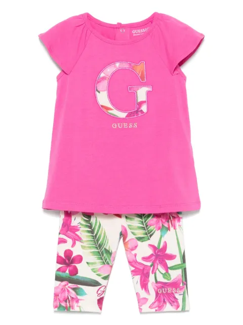 guess kids set de shorts con logo bordado