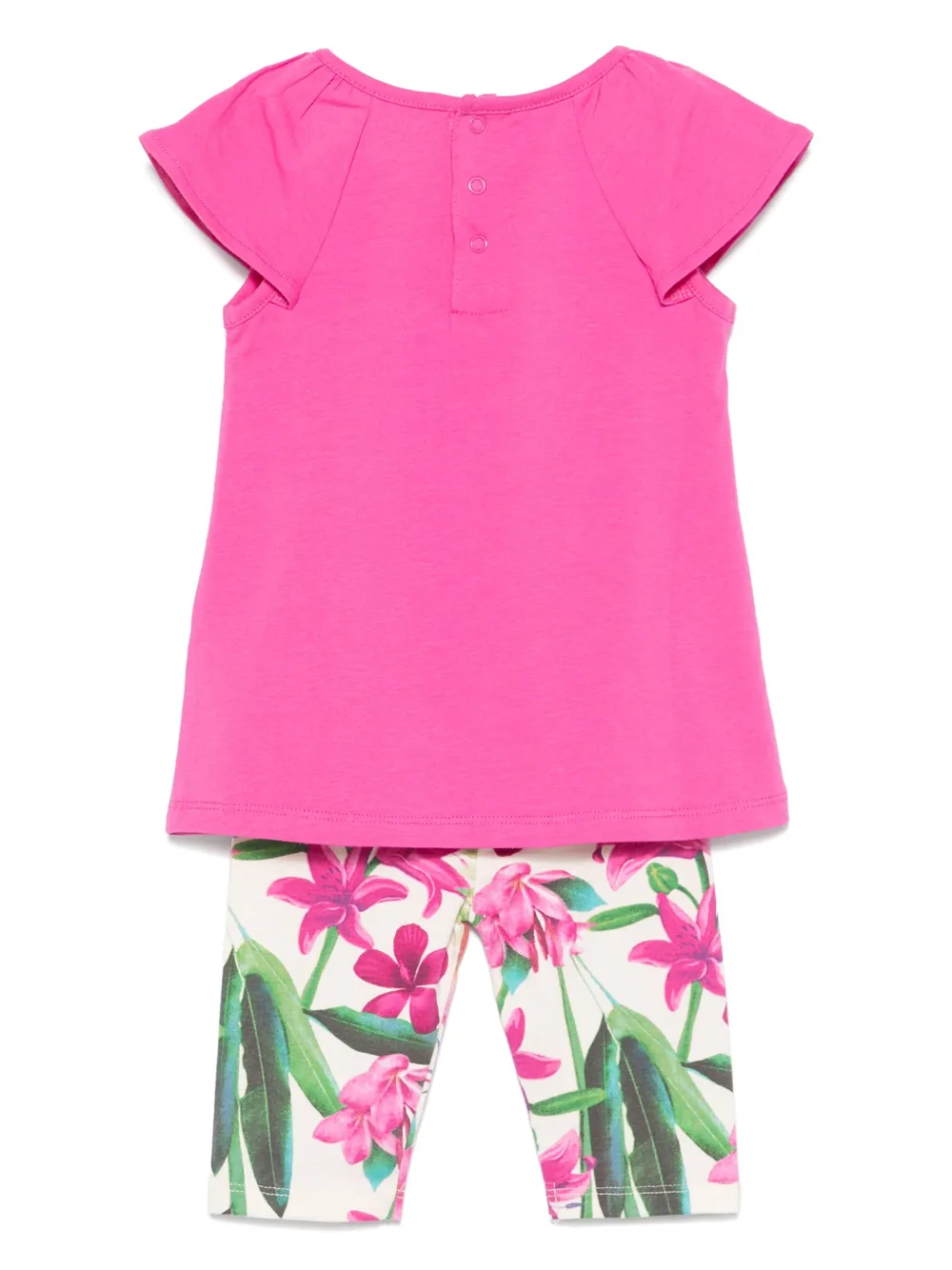 guess kids Shorts met geborduurd logo Roze