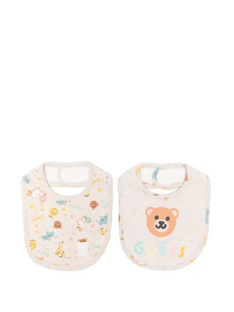 guess kids Kit 2 babadores com logo