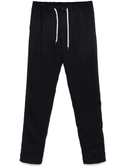 PT Torino pantalon en lin - Bleu - PT Torino - Modalova