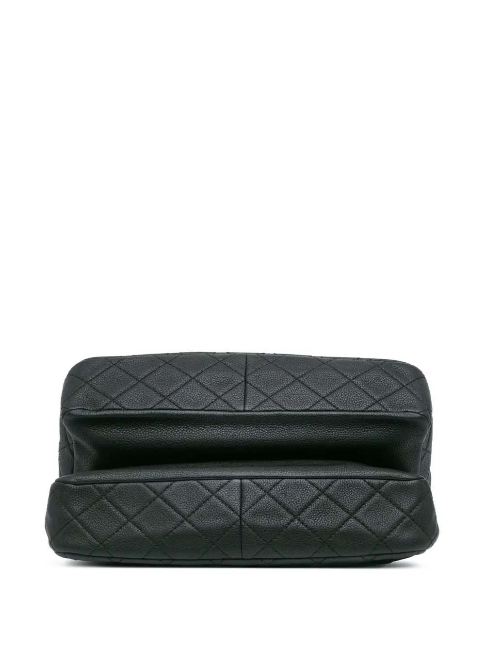 2013-2014 Jumbo Quilted Caviar Double Compartment Chain Flap Shoulder Bag