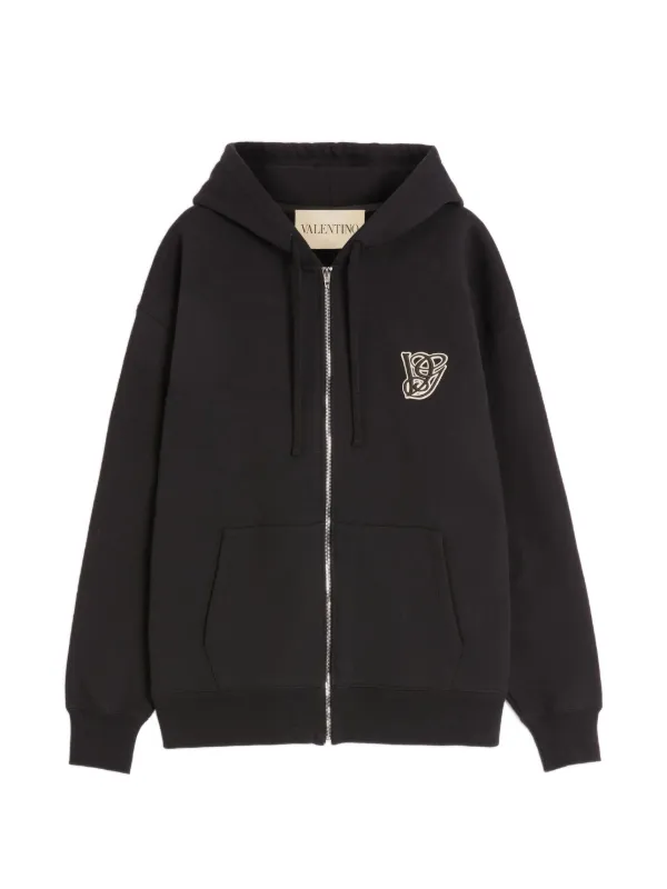 Valentino Garavani VGパッチ パーカー | ブラック | FARFETCH JP