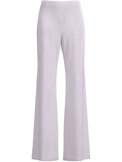 Maccapani lurex-jacquard trousers