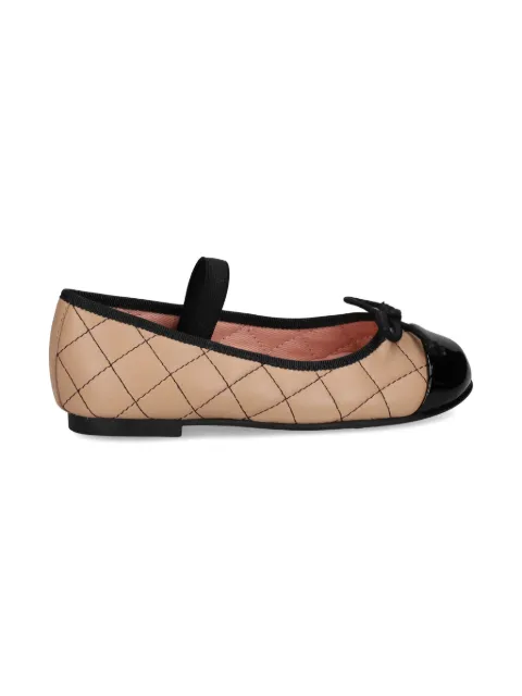 Pretty Ballerinas Kids two-tone ballerina shoes 