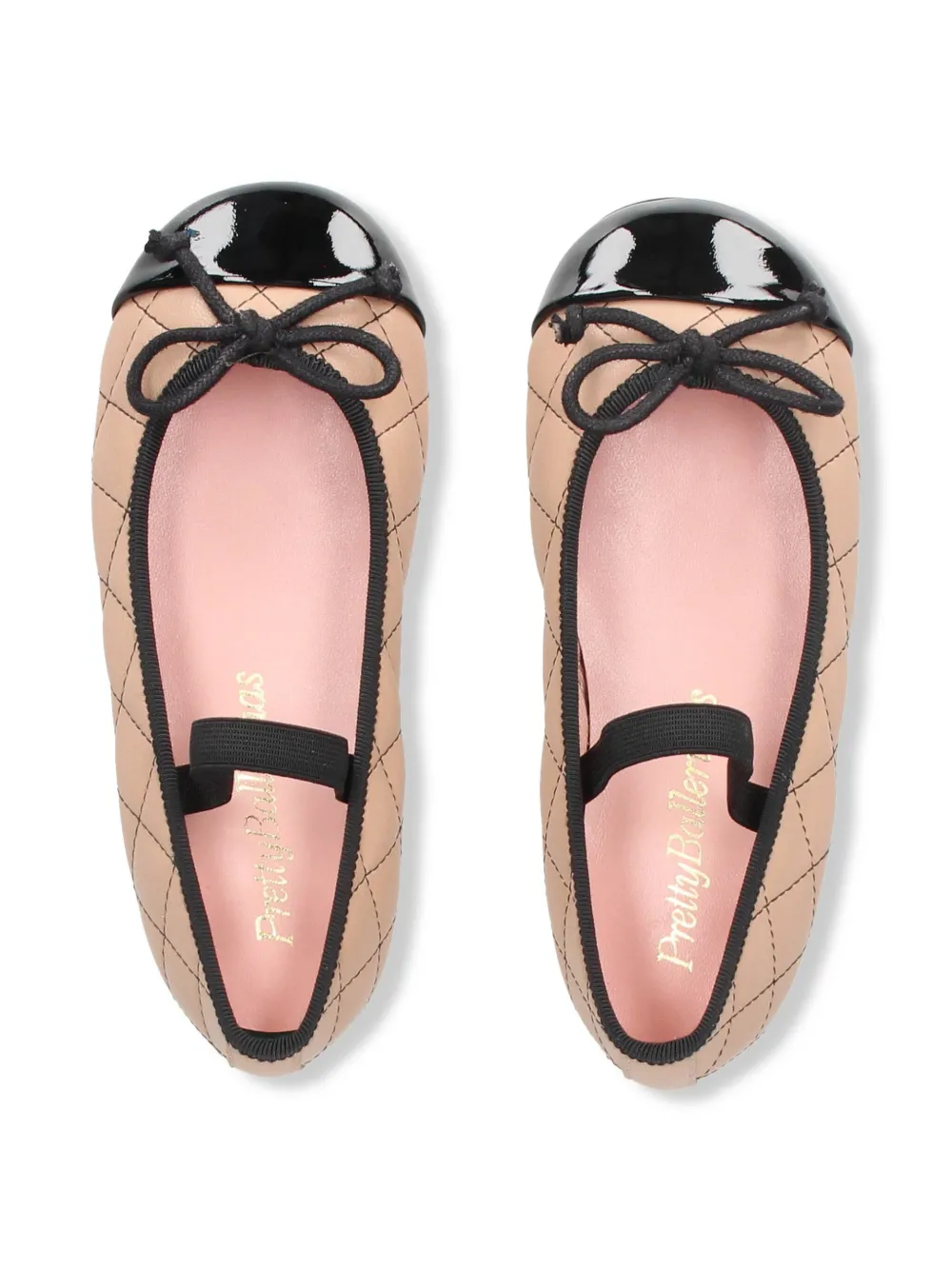 Pretty Ballerinas Kids Tweekleurige ballerina's Beige