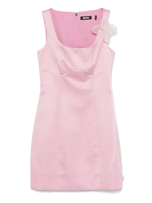 Robe courte en satin à fleurs - ROTATE BIRGER CHRISTENSEN - Modalova