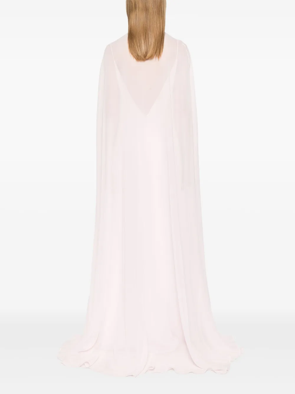 Roland Mouret Avondjurk met cape Roze