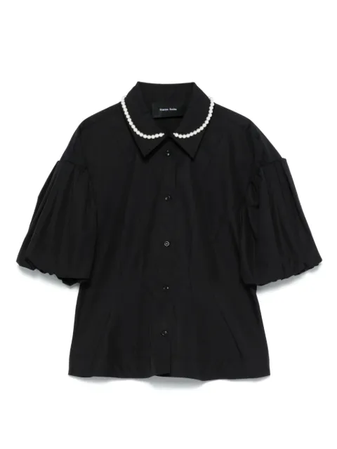 Simone Rocha camisa con detalles de perlas
