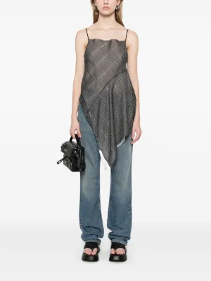 【Rick Owens DRKSHDW】チャコール ハイウエスト ジーンズ Rick Owens Drkshdw GETH JEANS – 082plus