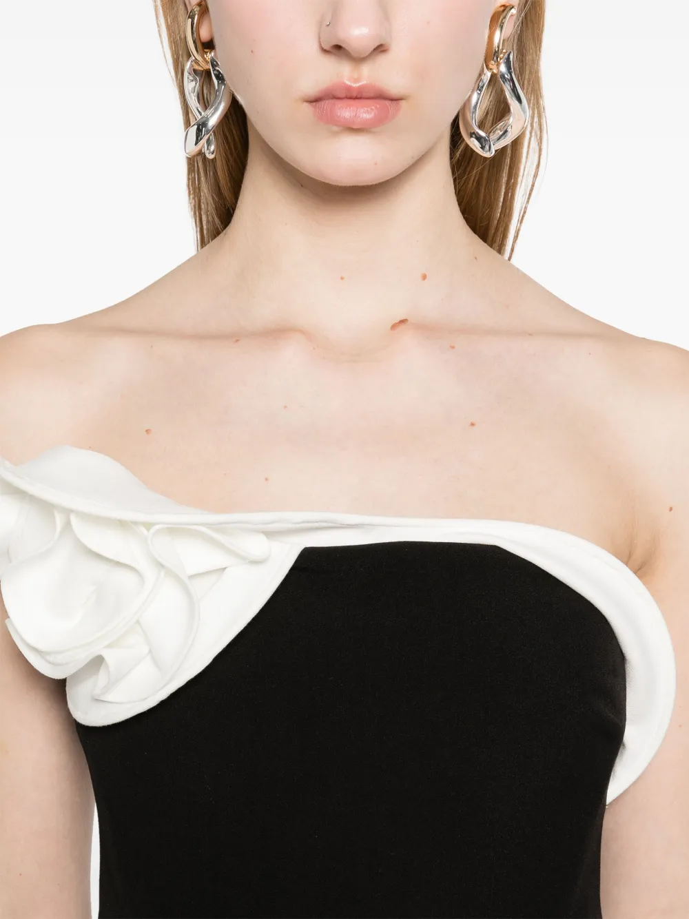 Roland Mouret Gedrapeerde maxi-jurk Zwart