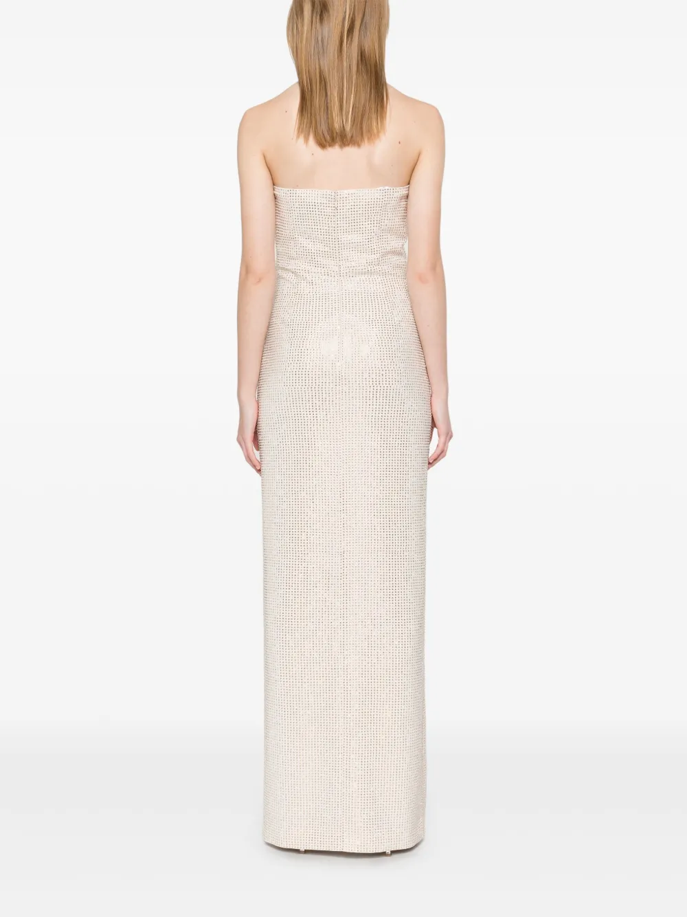 Roland Mouret Maxi-jurk verfraaid met diamant Beige