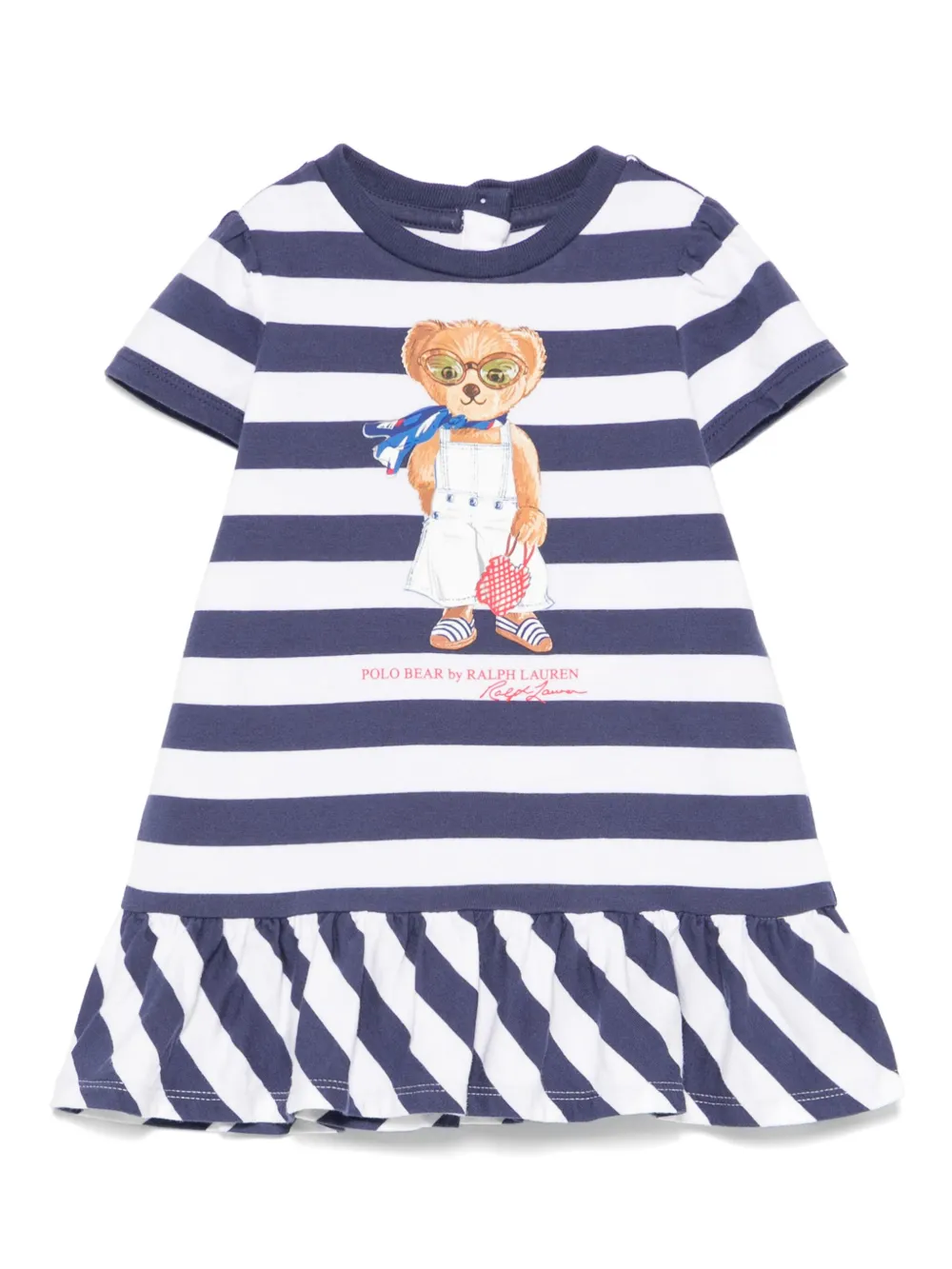 POLO RALPH LAUREN KIDS ポロベア ワンピース - ブルー POLO RALPH LAUREN KIDS ポロベア ワンピース - ブルー