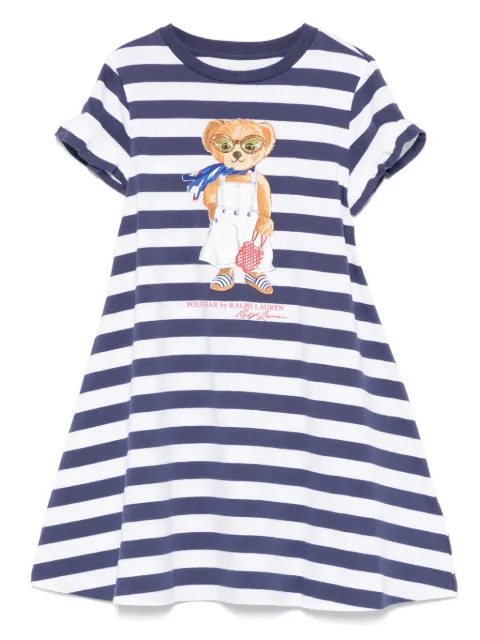 POLO RALPH LAUREN KIDS Polo Bear-motif dress