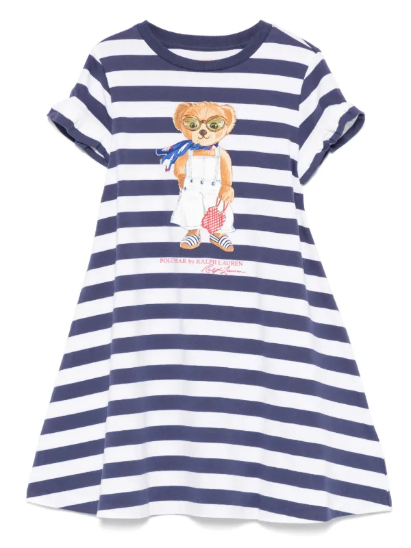 POLO RALPHLAUREN ポロベア　ワンピース　美品　140 POLO RALPH LAUREN KIDS ポロベア ワンピース | ブルー