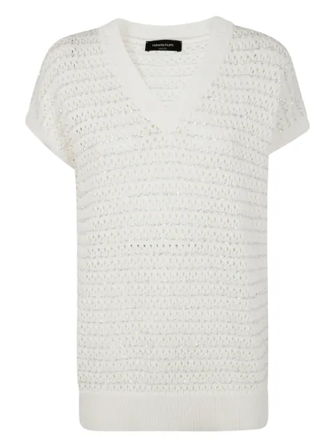 Fabiana Filippi open-knit T-shirt 