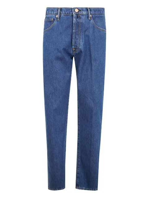 Incotex logo-patch jeans