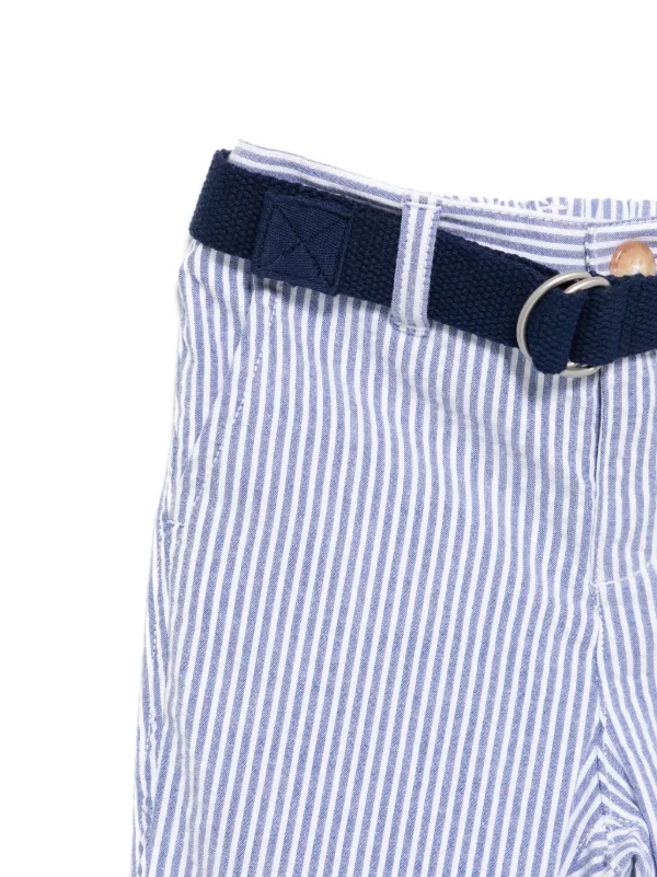 POLO RALPH LAUREN KIDS ストライプ パンツ＆シャツ セット | ホワイト 