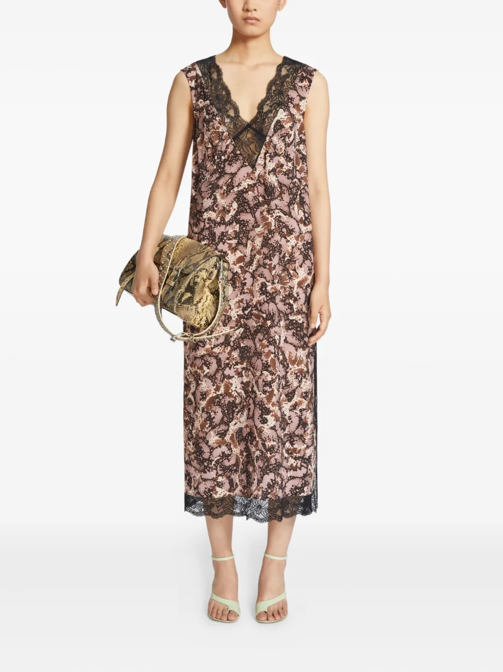 DRIES VAN NOTEN arch-heel sandals Green