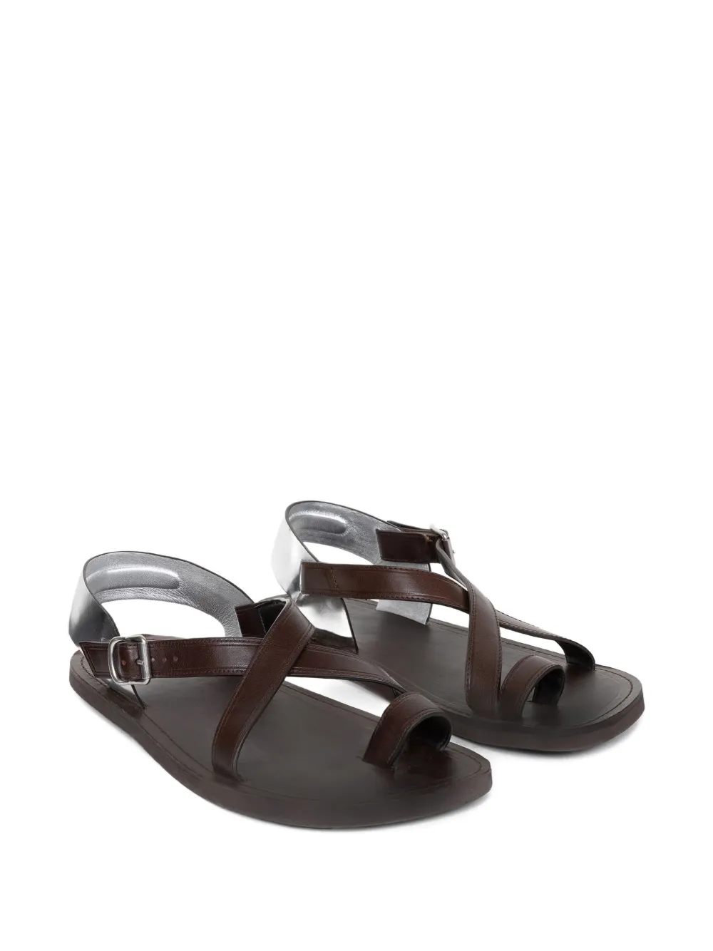 DRIES VAN NOTEN Sandalen met gekruiste bandjes - Bruin