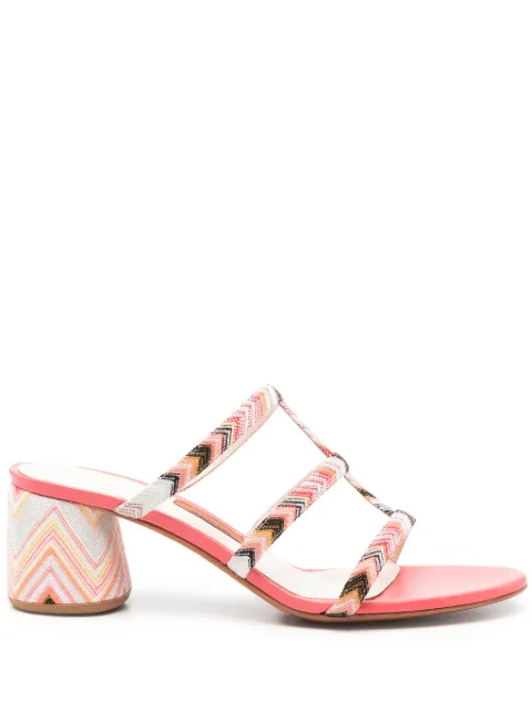 Missoni sandalias con tacón de 55mm
