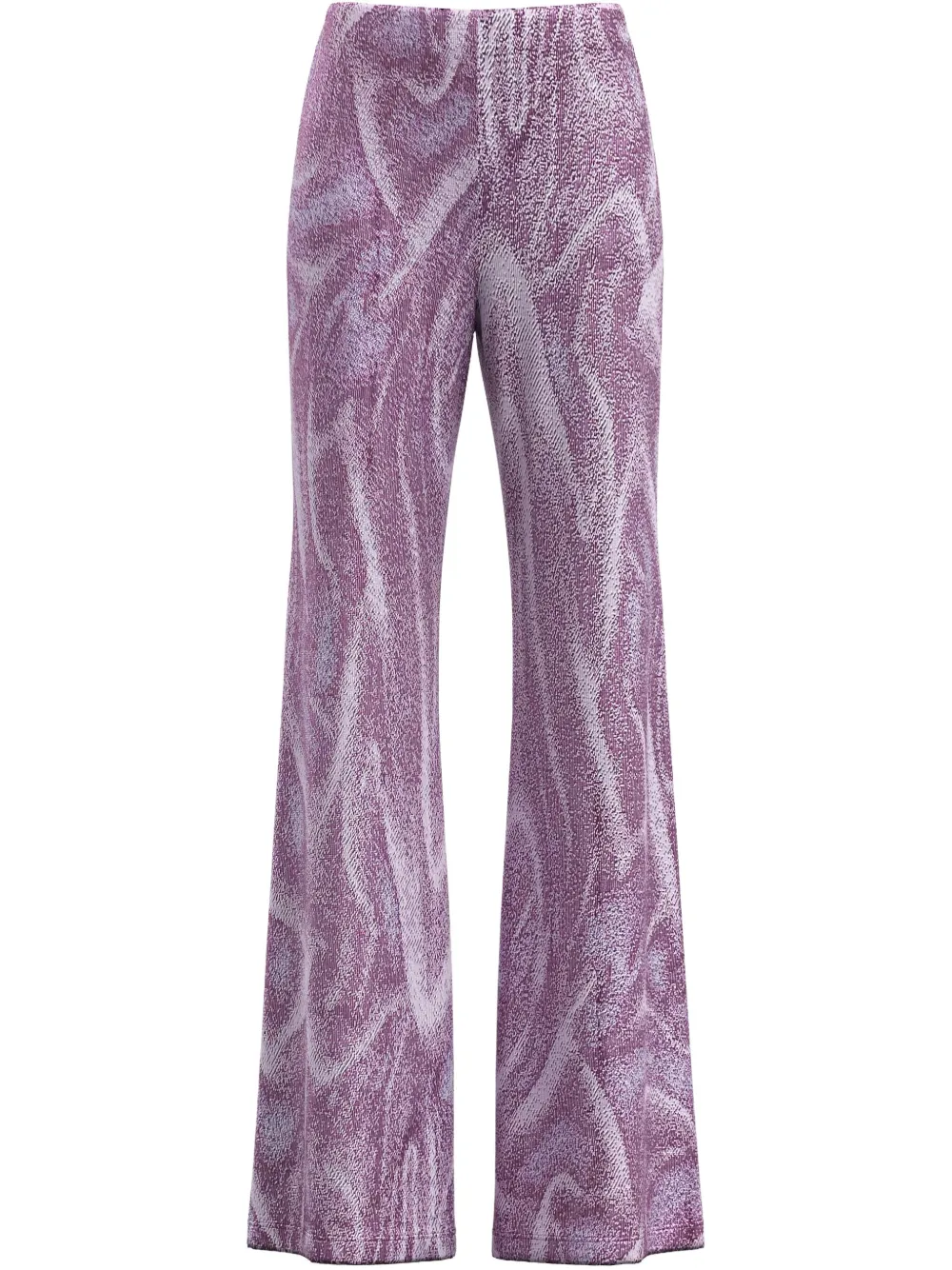 lurex-jacquard trousers