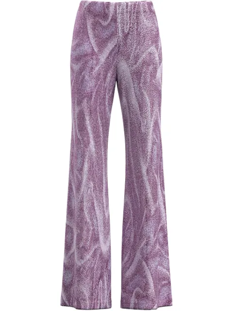 Maccapani pantalones con motivo en jacquard