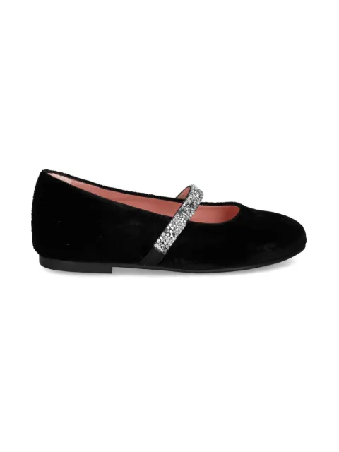 Pretty Ballerinas Kids velvet ballerina shoes
