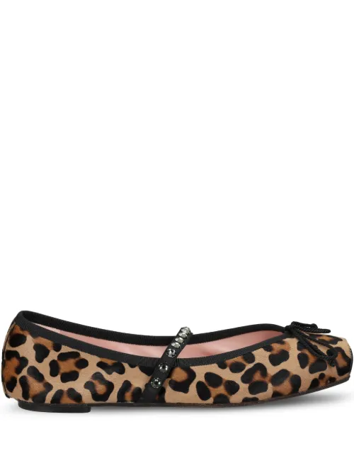 Ballerines à imprimé léopard - Pretty Ballerinas - Modalova