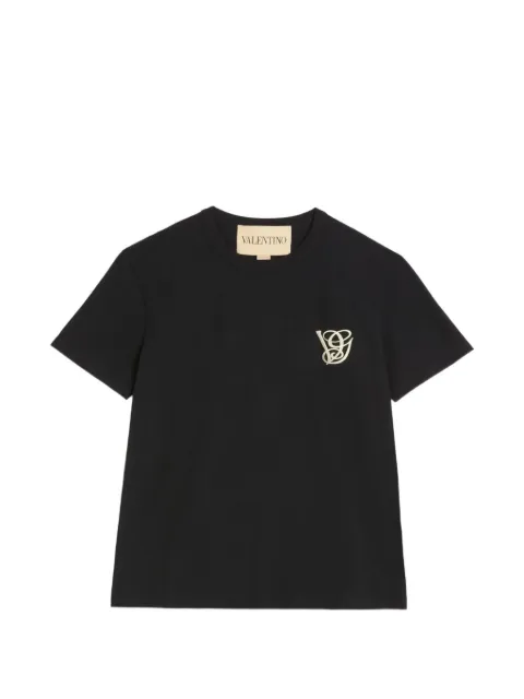 embroidered-logo T-shirt