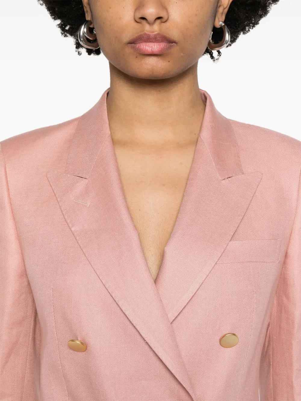 Tagliatore Blazer met dubbele rij knopen Roze