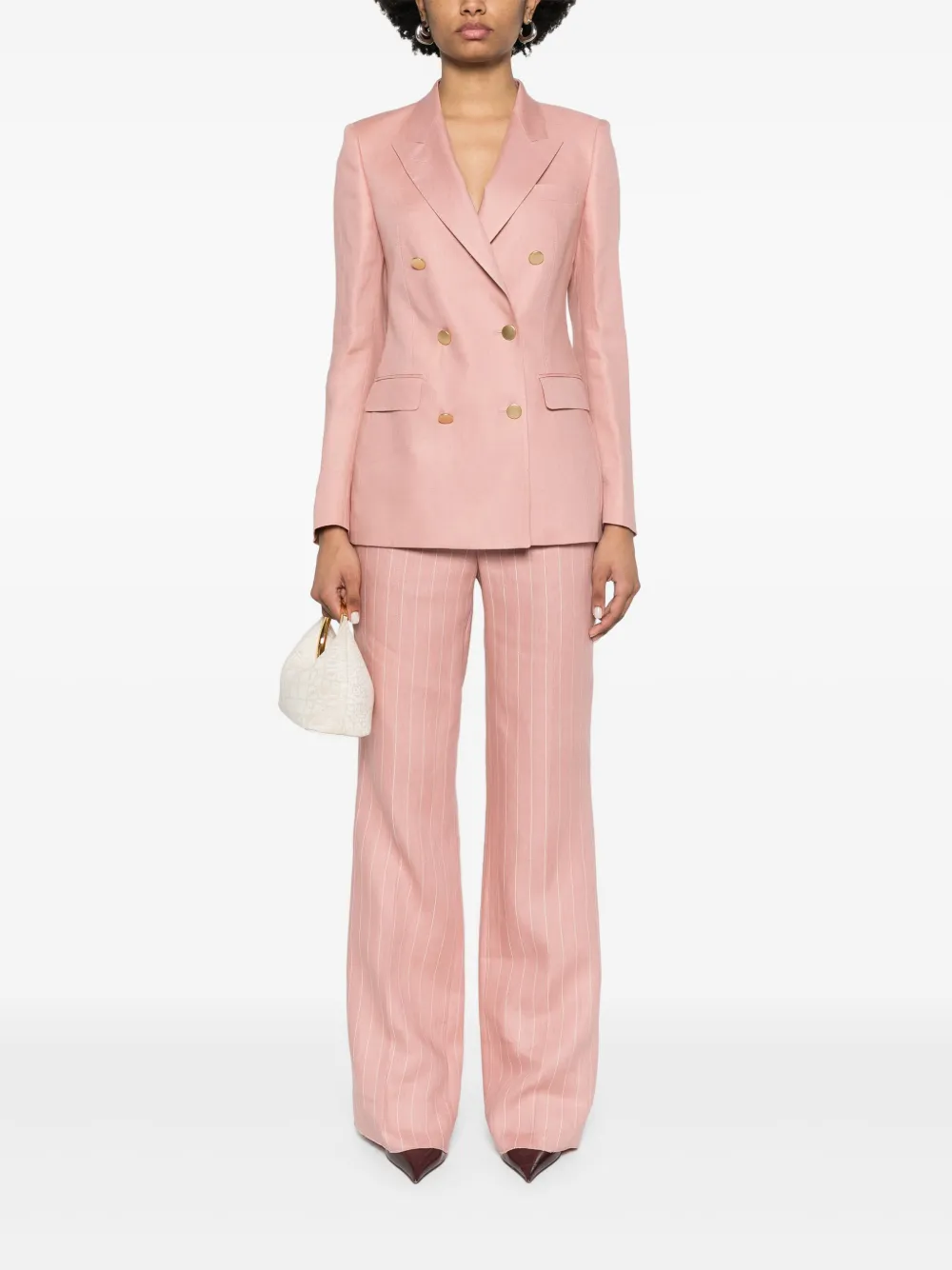 Tagliatore Blazer met dubbele rij knopen Roze
