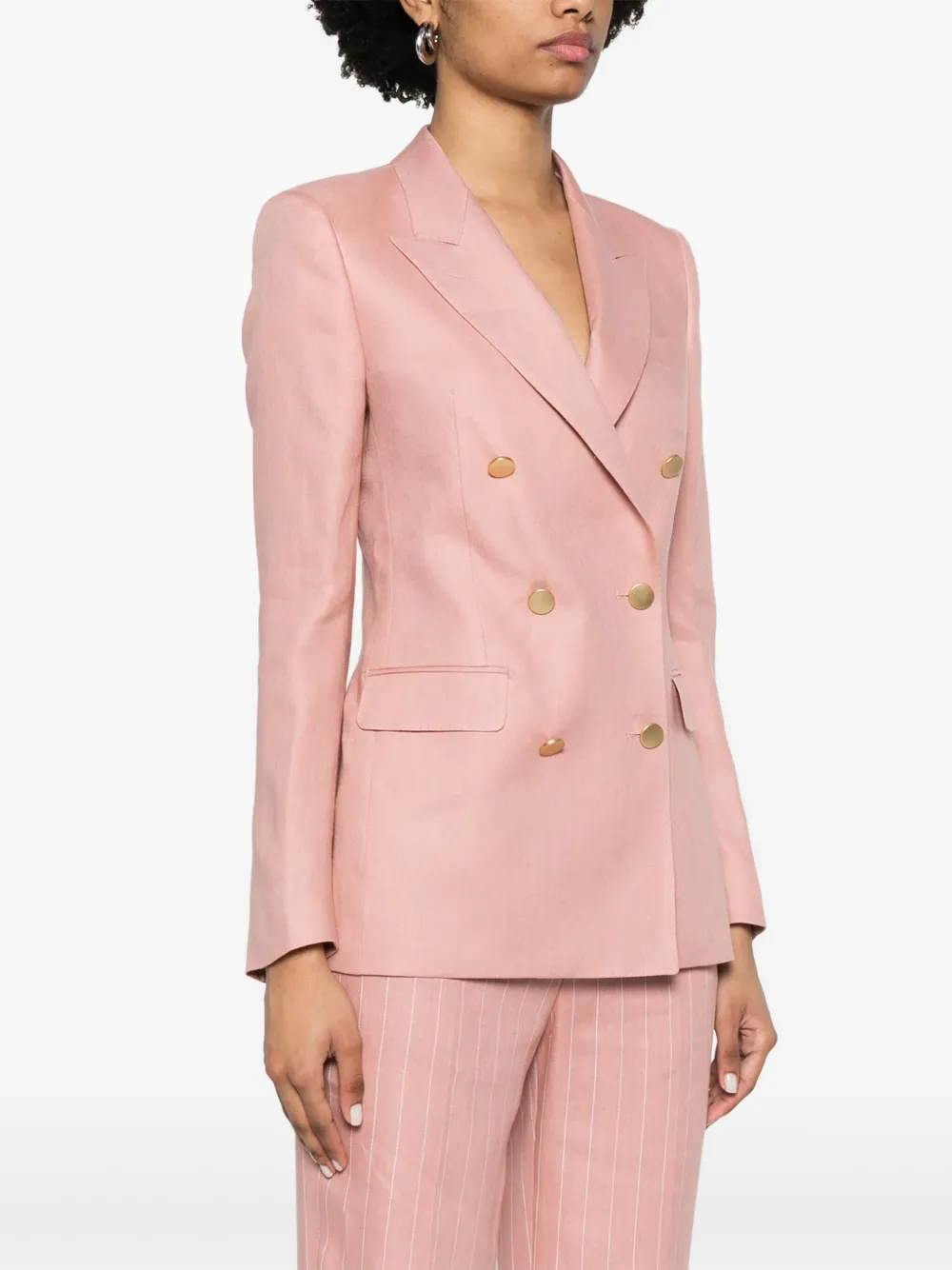 Tagliatore Blazer met dubbele rij knopen Roze