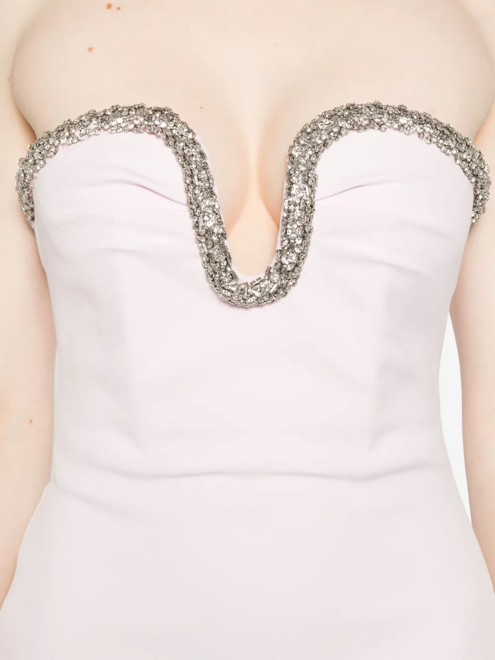 Roland Mouret Midi-jurk met sweetheart hals Roze