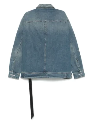 RICK OWENS DRKSHDW 希少　デニムジャケットs（xs）美品 Rick Owens DRKSHDWのインディゴ Hollywood デニム トラッカー