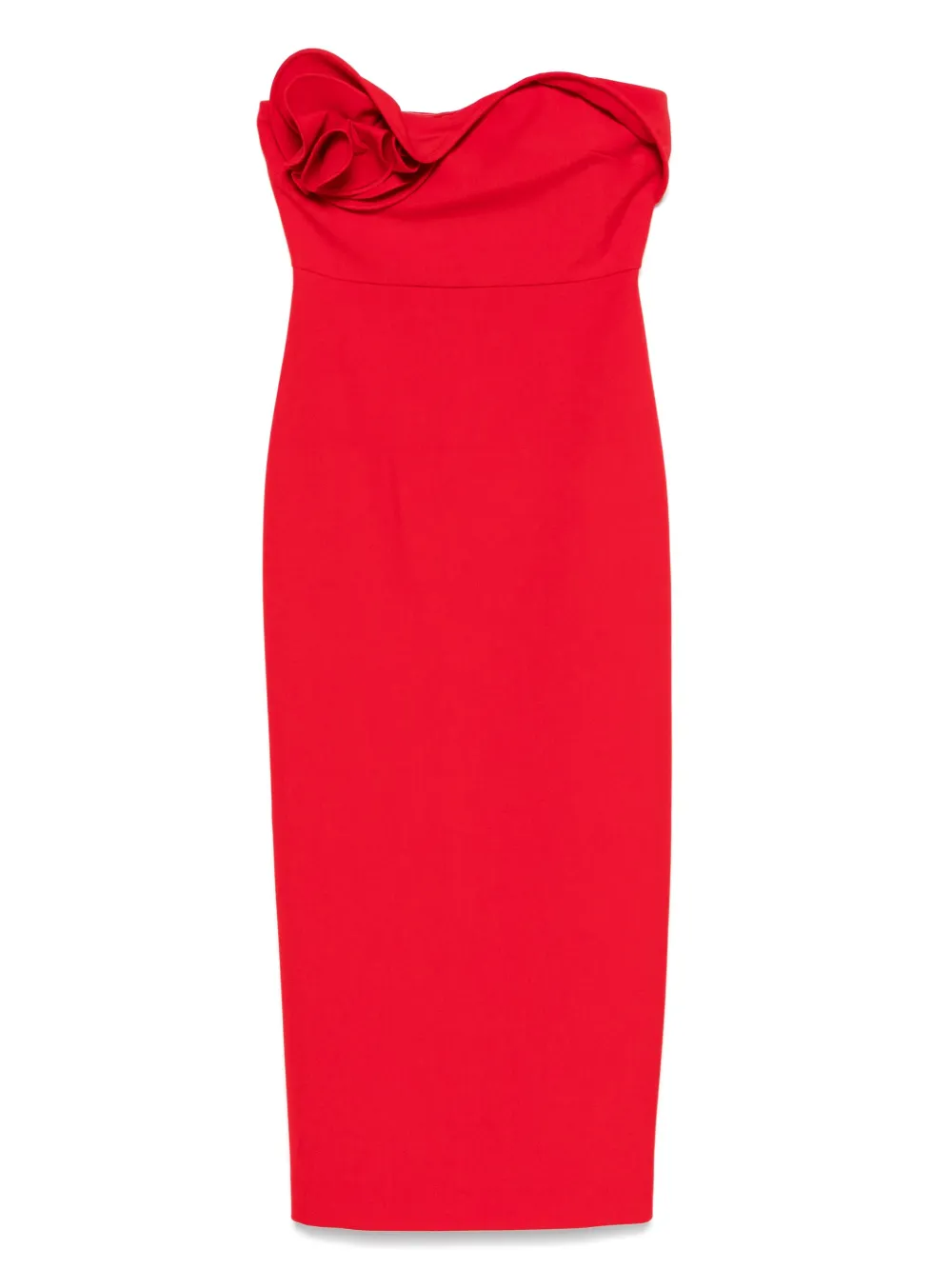 Roland Mouret フローラル ドレープ ドレス - レッド Roland Mouret フローラル ドレープ ドレス - レッド