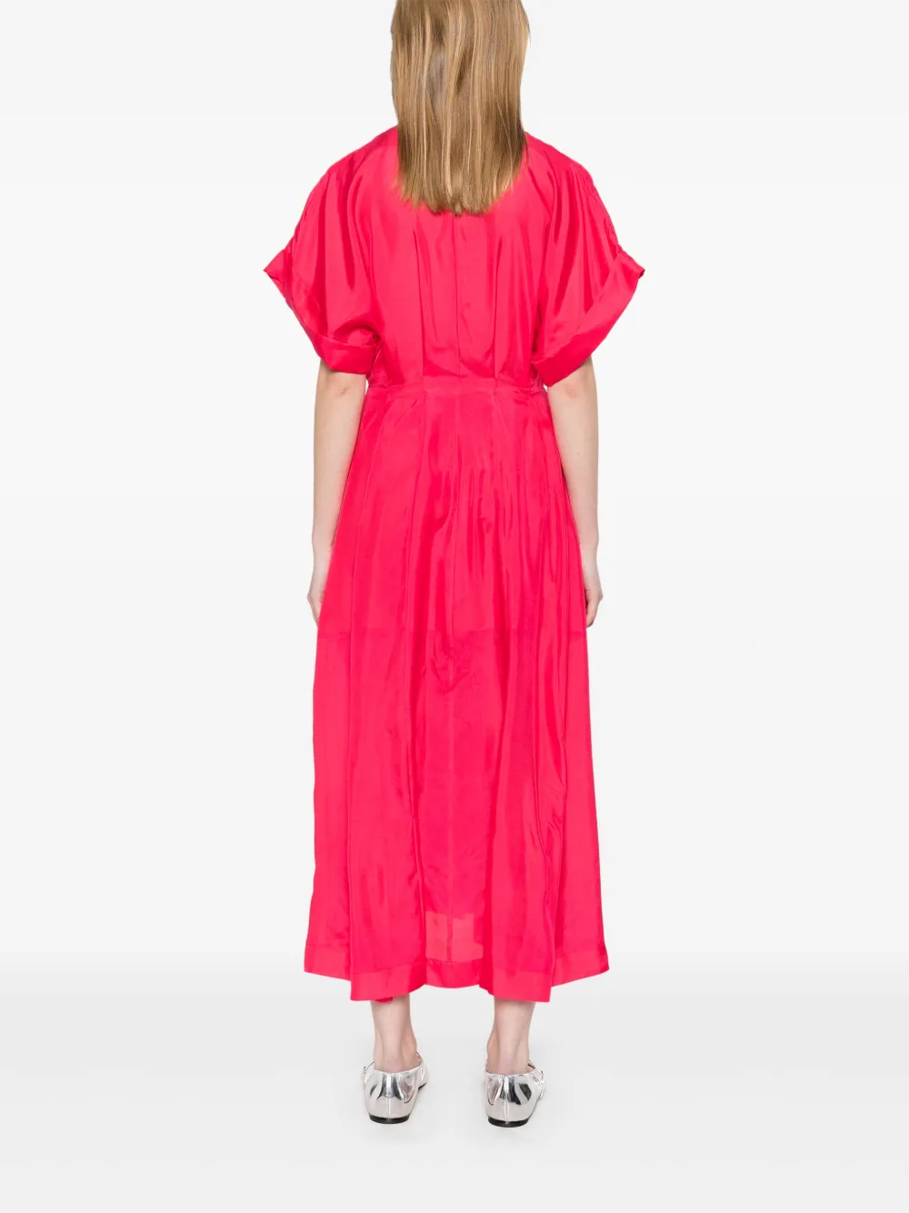 Philosophy Di Lorenzo Serafini Zijden midi-jurk Roze