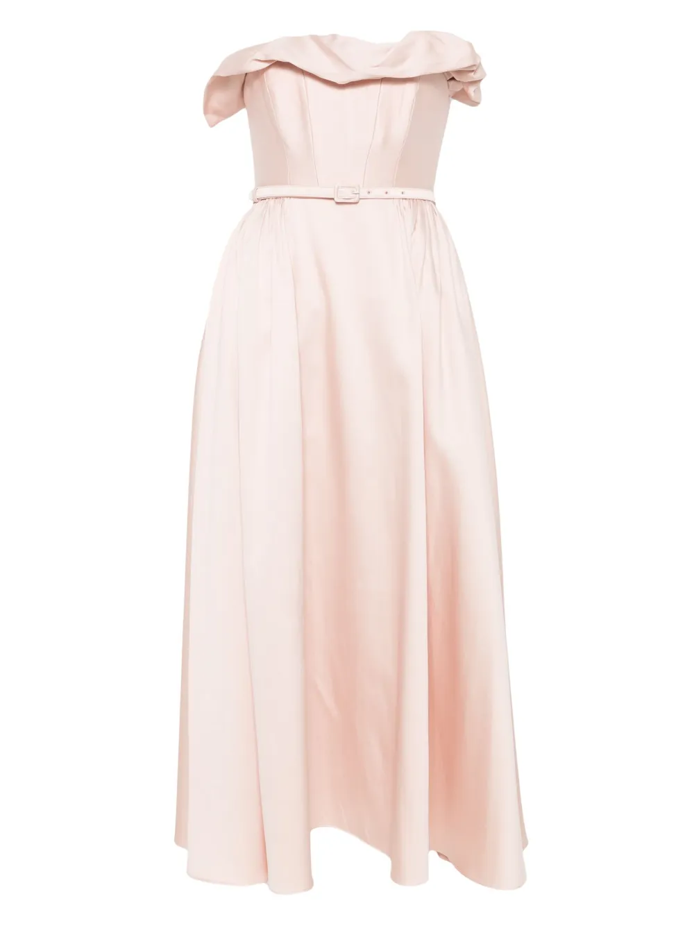 ruffle midi dress