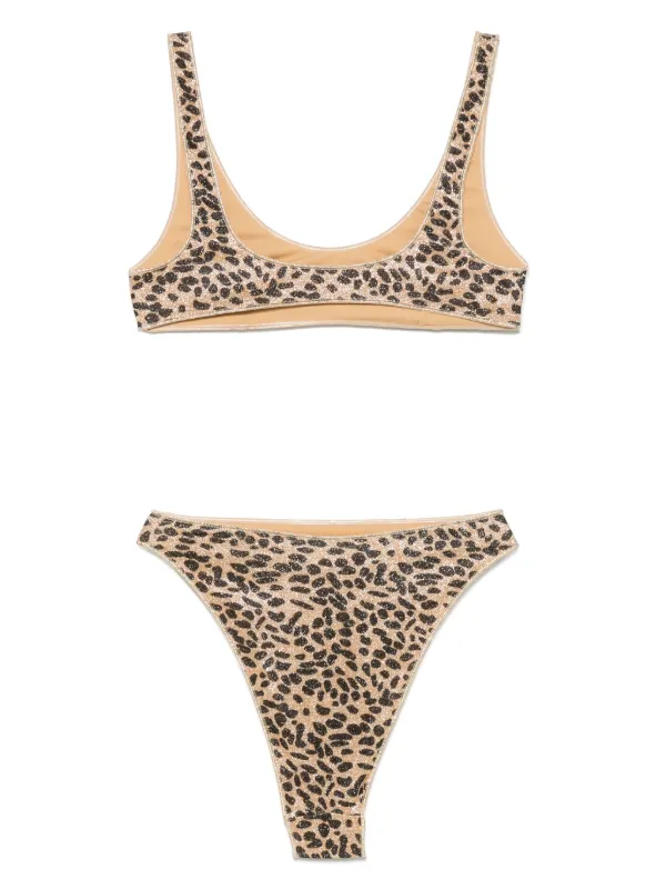 ワンピース水着 OSEREE Woman Swimsuit Brown LPCS250 LEOPARD Oseree Animalier Sporty Maillot One Piece in Leopard | REVOLVE