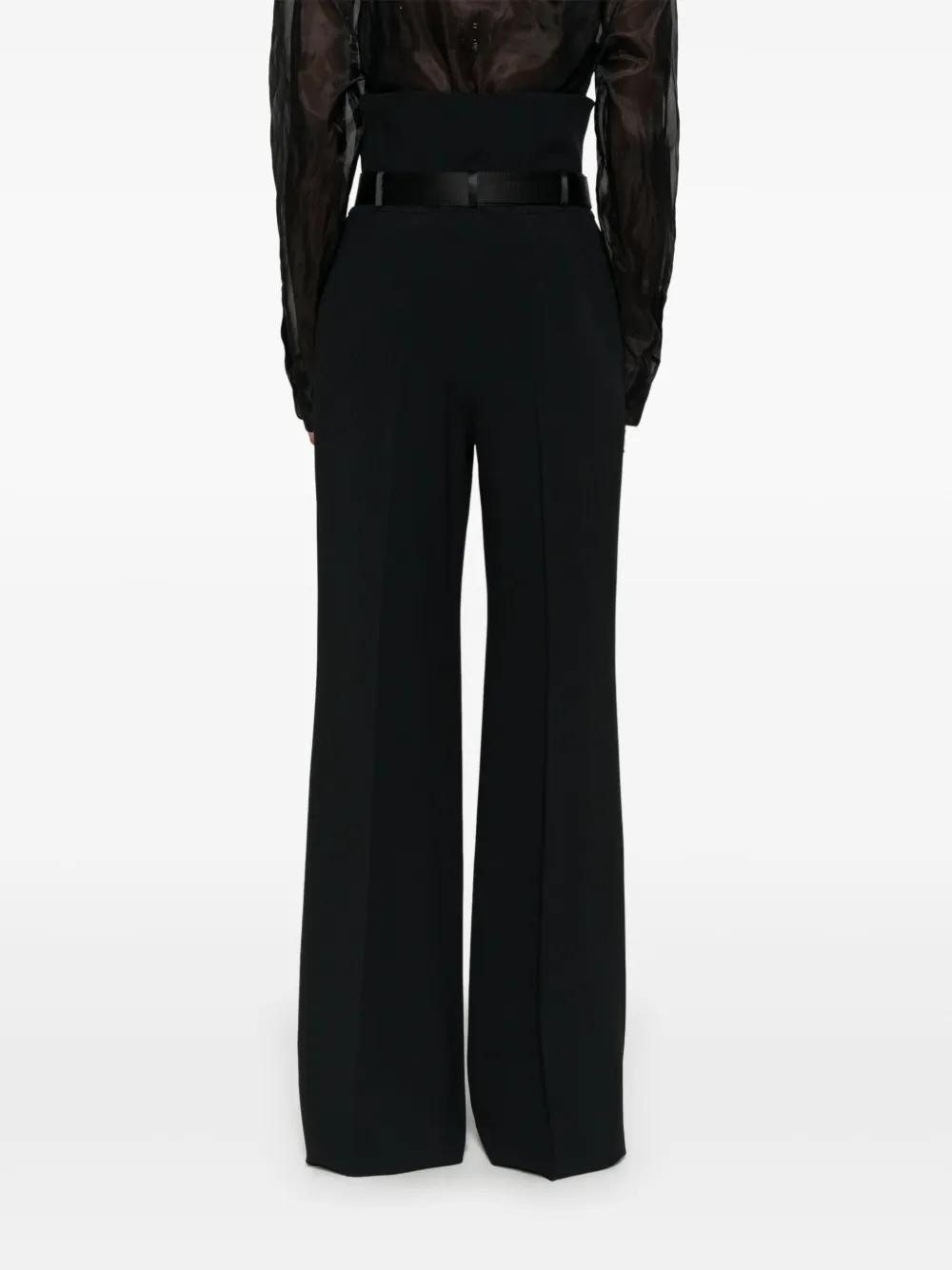 Ermanno Scervino Broek met geplooid detail Zwart